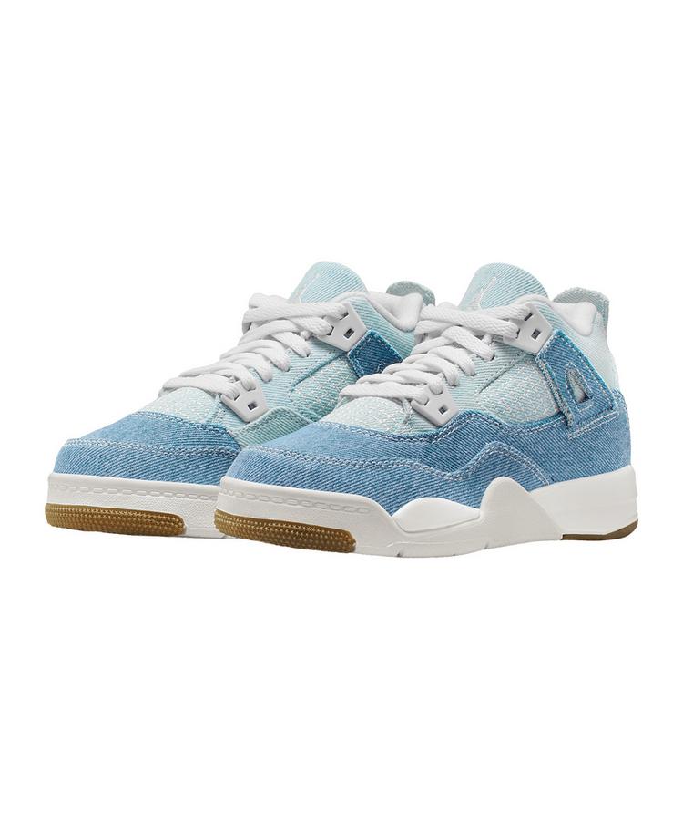 Nike Nike Air 4 Retro TEX Worn Blue PS Kids Wei&szlig; Sneaker Kinder - weissblau - 3 | SportScheck