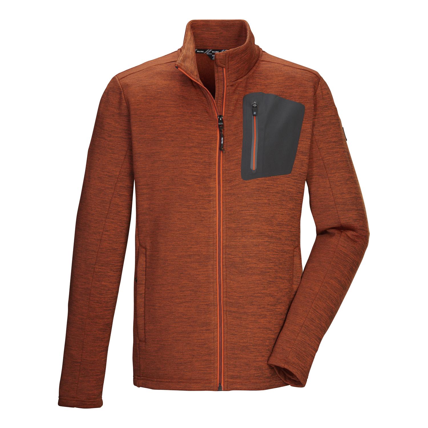 KILLTEC KOW 80 MN FLX JCKT Fleecejacke Herren - Dunkelorange
