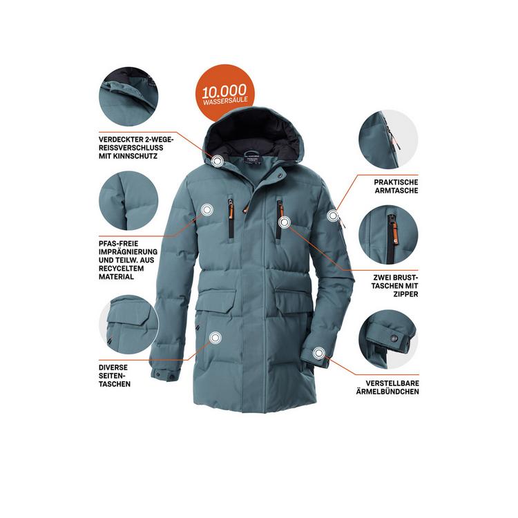 KILLTEC KILLTEC KOW 238 BYS QLTD PRK Funktionsjacke Kinder - Rauchblau - 3 | SportScheck