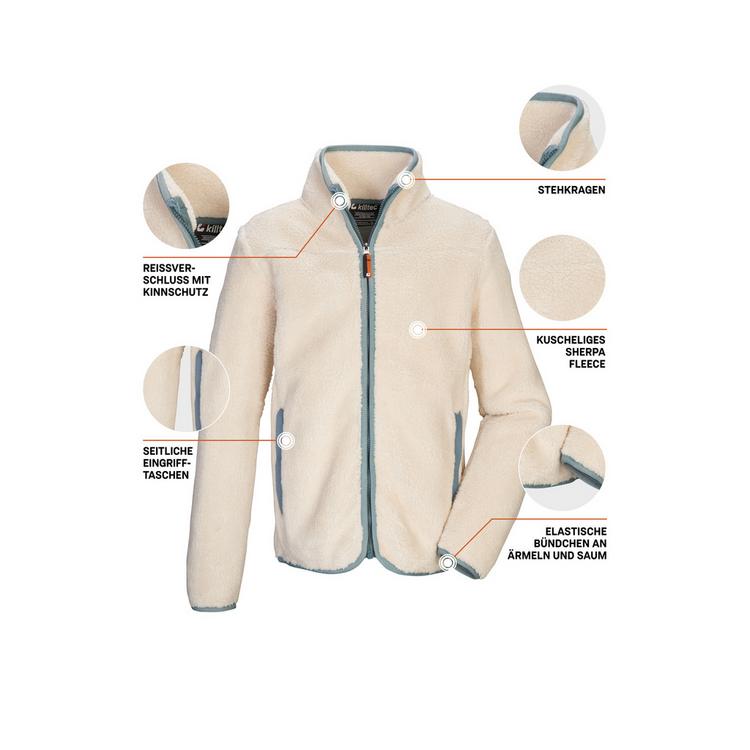 KILLTEC KILLTEC KOW 241 BYS FLC JCKT Fleecejacke Kinder - Beige - 3 | SportScheck
