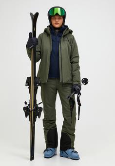 Rückansicht von Peak Performance Skijacke Damen OLIVE