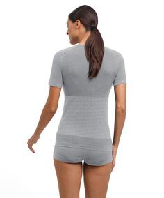 Rückansicht von Falke Backpack-Ready Shirt T-Shirt Damen grey-heather (3757)