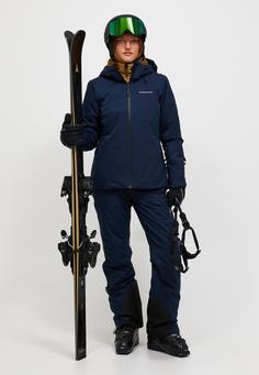Rückansicht von Peak Performance Skijacke Damen DUNKELBLAU