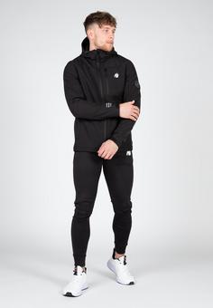 Rückansicht von Gorilla Wear Trainingsjacke Herren Black