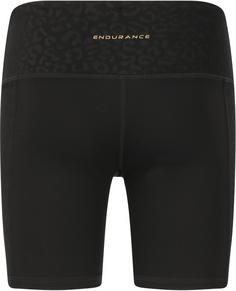 Rückansicht von Endurance Floran jr. Tights Kinder 1001 Black