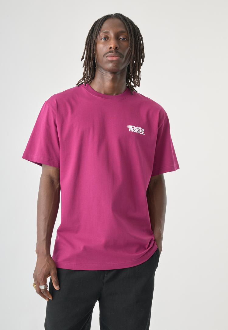 Cleptomanicx Cleptomanicx Printshirt Herren - Magenta Purple - 0 | SportScheck