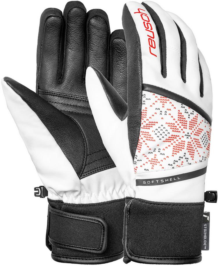 Reusch Reusch Tessa STORMBLOXX&trade; Handschuh - 1038 whit/fire red snflak - 0 | SportScheck