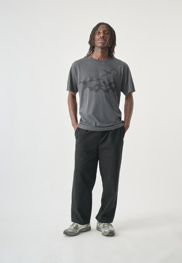 Cleptomanicx Cleptomanicx Printshirt Herren - Blue Graphite - 0 | SportScheck