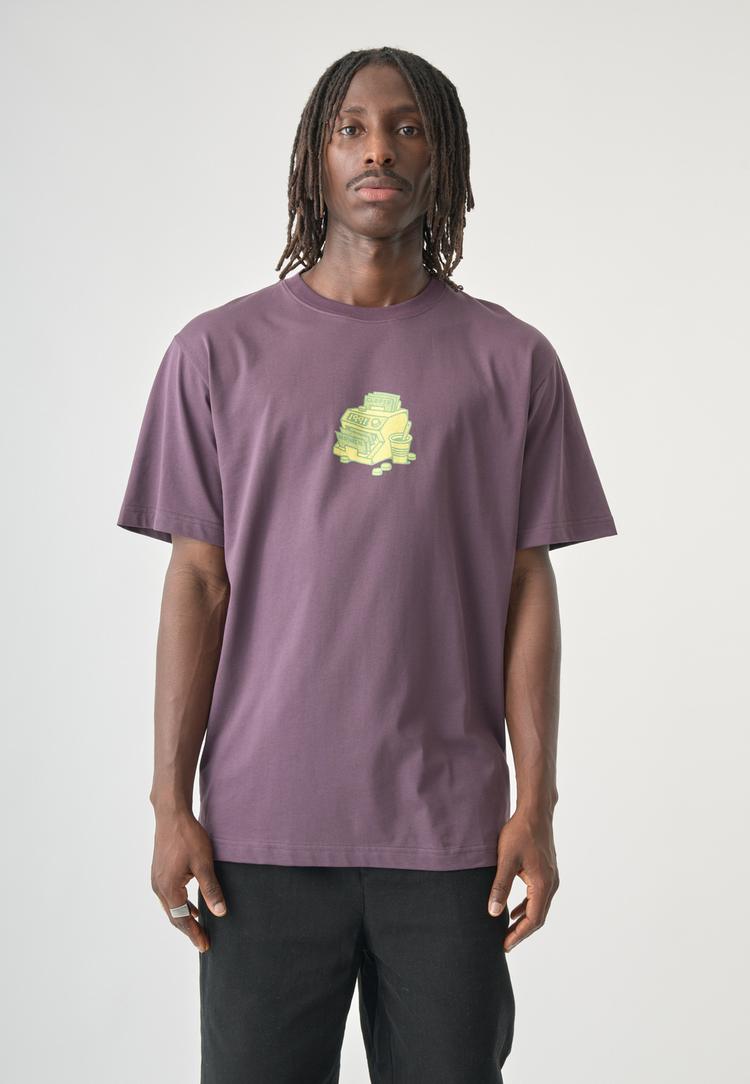 Cleptomanicx Cleptomanicx Printshirt Herren - Plum Perfect - 0 | SportScheck