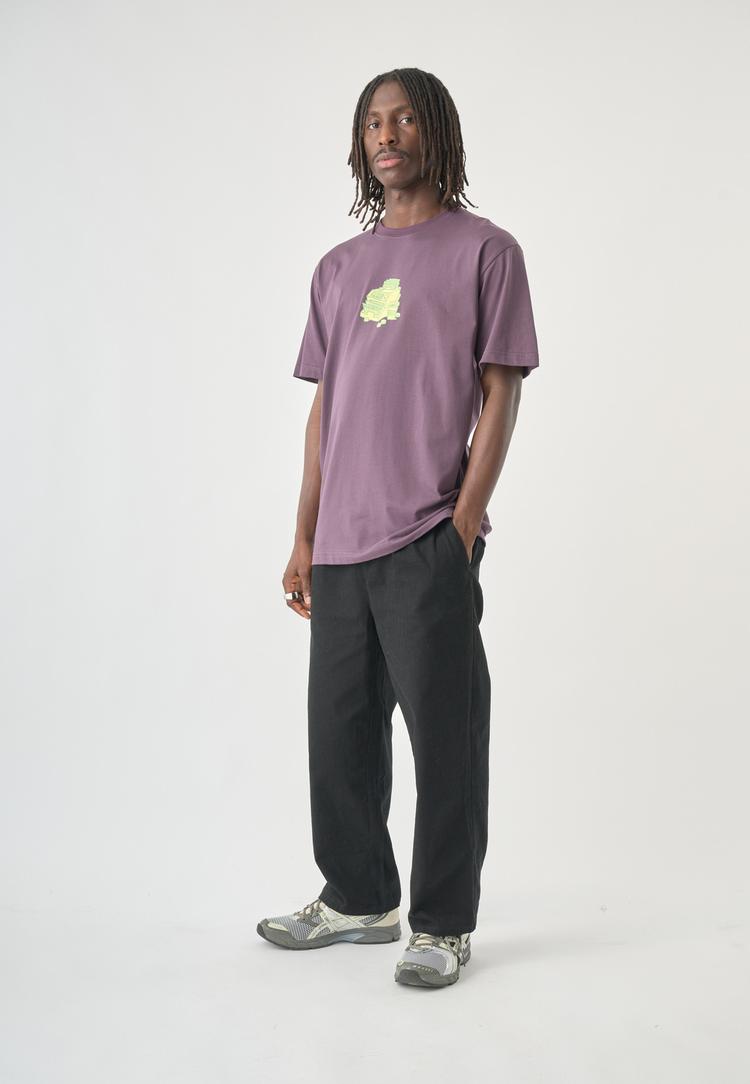 Cleptomanicx Cleptomanicx Printshirt Herren - Plum Perfect - 1 | SportScheck
