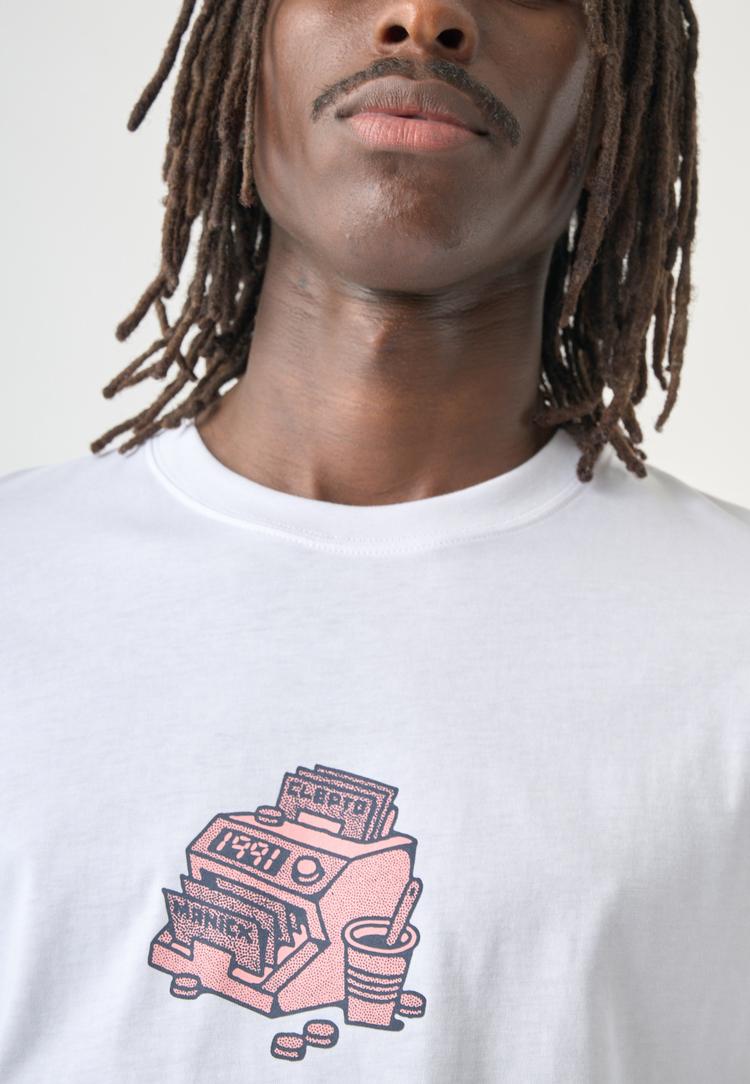 Cleptomanicx Cleptomanicx Printshirt Herren - White - 0 | SportScheck