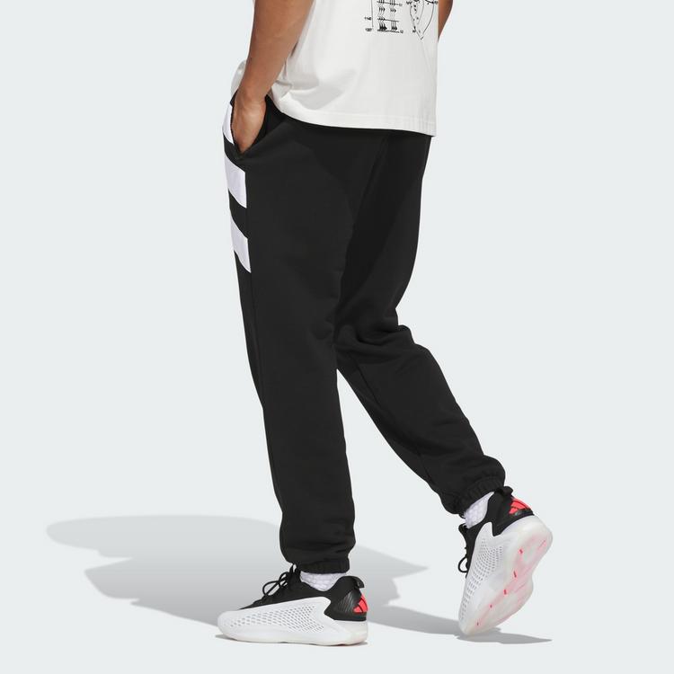 adidas adidas Anthony Edwards Foundation Fleece Hose Trainingshose Herren - Black - 1 | SportScheck