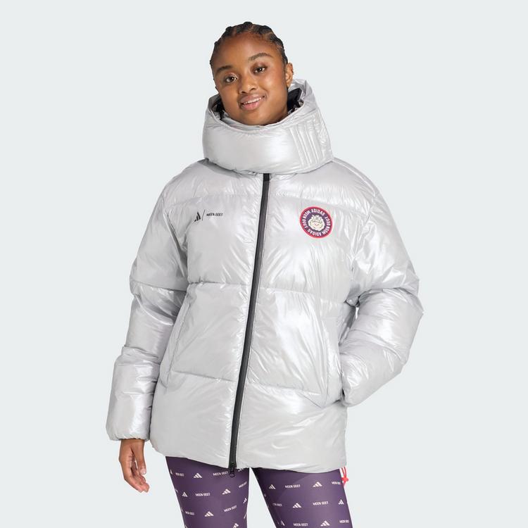 adidas adidas adidas&nbsp;x&nbsp;MOON BOOT Puffer Jacken Jacke Damen - Matte Silver - 0 | SportScheck