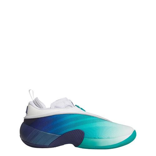 Rückansicht von adidas D.O.N. Issue 7 Schuh Basketballschuhe Pure Teal / Cloud White / Dark Blue