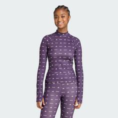 Rückansicht von adidas adidas x MOON BOOT Tight Top Langarmshirt Damen Aurora Plum / Bliss