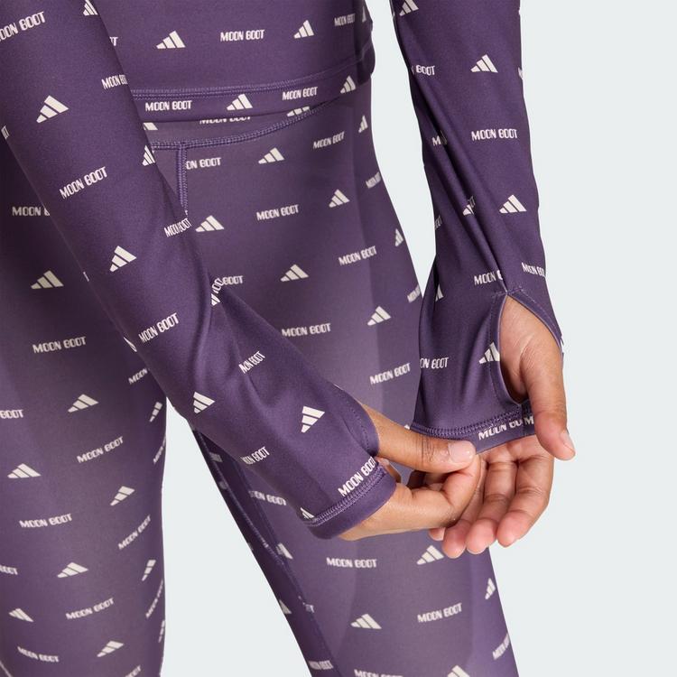 adidas adidas adidas&nbsp;x&nbsp;MOON BOOT LANG&Auml;RMLIGES SHIRT, Langarmshirt Damen - Aurora Plum / Bliss - 1 | SportScheck