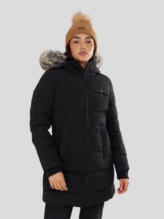 Rückansicht von FUNDANGO Melody Padded Jacket Winterjacke Damen schwarz