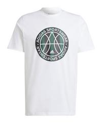 adidas Tiro Graphic T-Shirt Wei&szlig; T-Shirt Herren - weiss