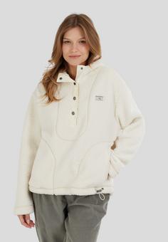 Rückansicht von FUNDANGO Juniper Pile Jacket Fleecejacke Damen Butter