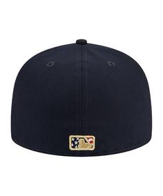 Rückansicht von New Era New York Yankees 4th July 59Fifty Cap Cap blau