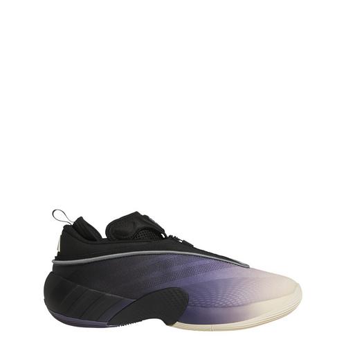 Rückansicht von adidas D.O.N. Issue 7 Schuh Basketballschuhe Core Black / Preloved Violet / Warm Vanilla