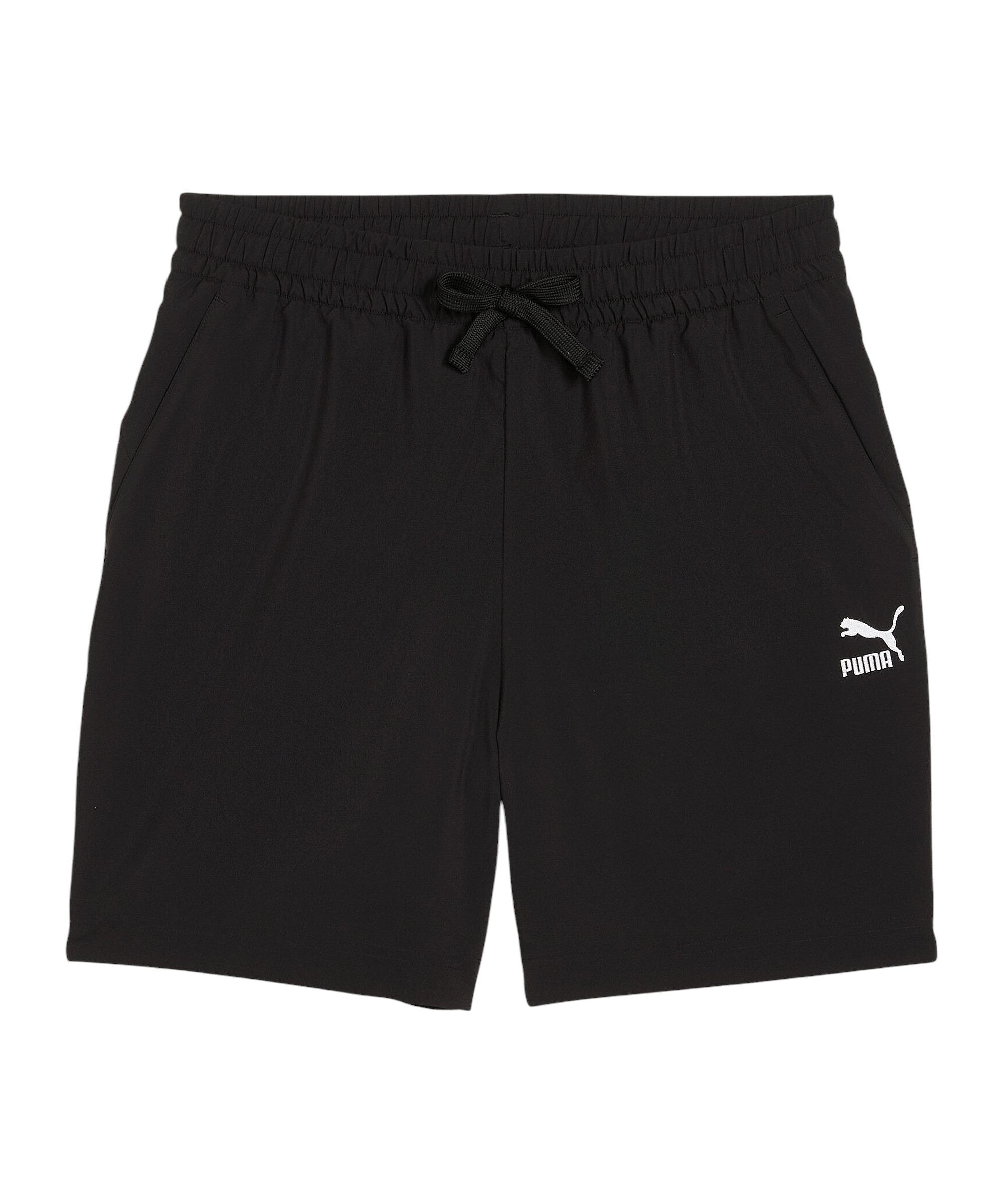 PUMA Classics Woven 6in Short Sweathose Herren - schwarz
