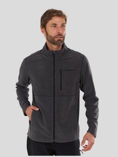 Rückansicht von FUNDANGO Jeffrey Fullzip Fleece Fleecejacke Herren black heather