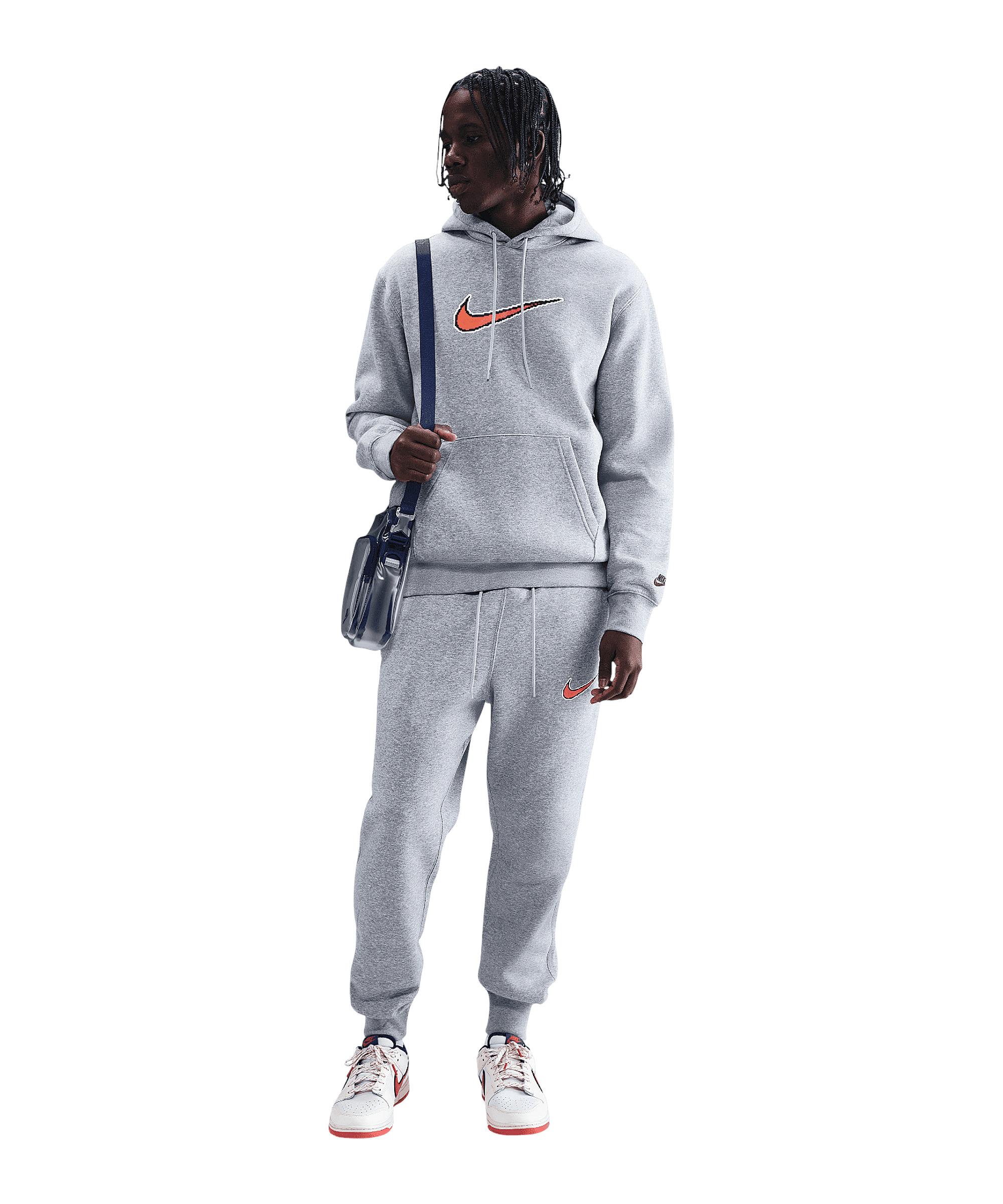 Nike Club Neo Varsity Hoody Shorts Herren - graugrau