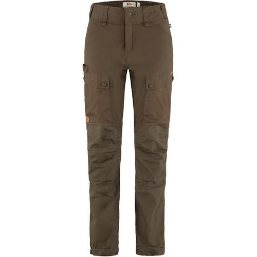 Rückansicht von FJÄLLRÄVEN Forest Hybrid Trekkinghose Damen Dunkeloliv