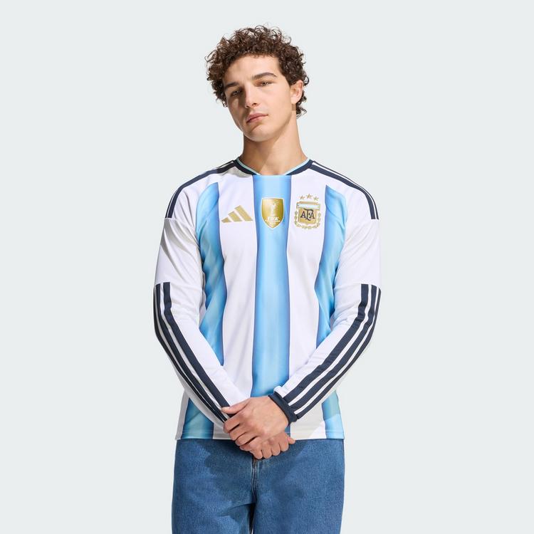adidas adidas Lang&auml;rmeliges Heimtrikot Argentina 26 Trikot Herren - White / Icey Blue / Light Blue - 1 | SportScheck