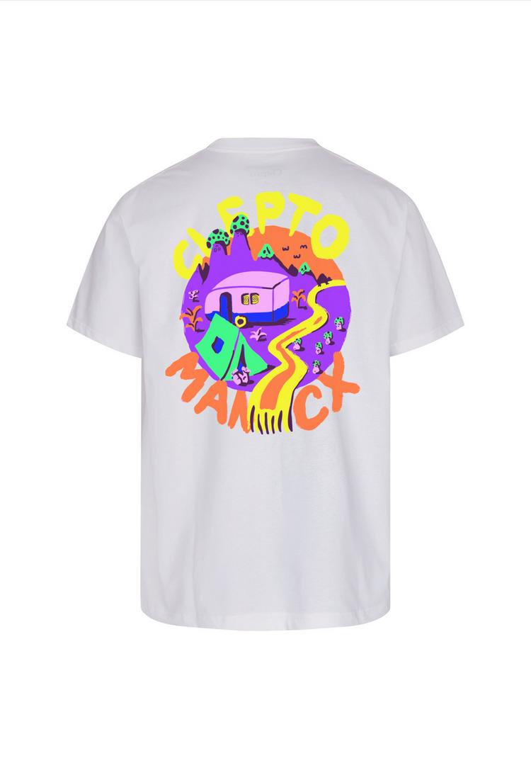 Cleptomanicx Cleptomanicx Camp Classic Tee Printshirt Herren - White - 0 | SportScheck