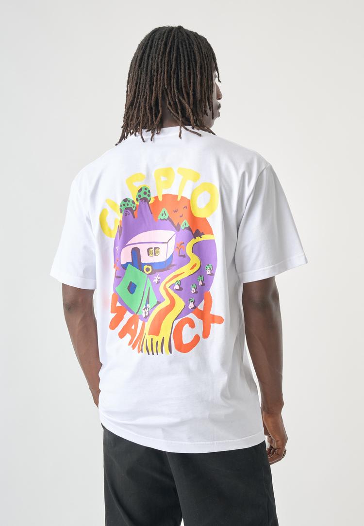 Cleptomanicx Cleptomanicx Camp Classic Tee Printshirt Herren - White - 1 | SportScheck