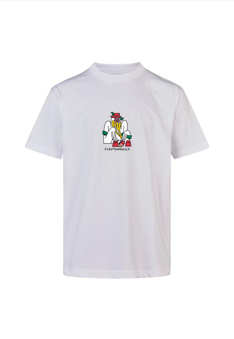 Cleptomanicx Cleptomanicx Printshirt Herren - White - 0 | SportScheck