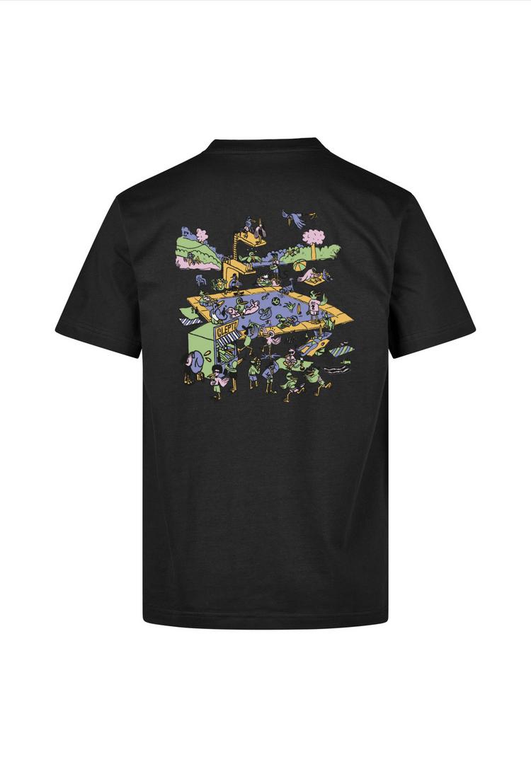 Cleptomanicx Cleptomanicx Printshirt Herren - Black - 0 | SportScheck