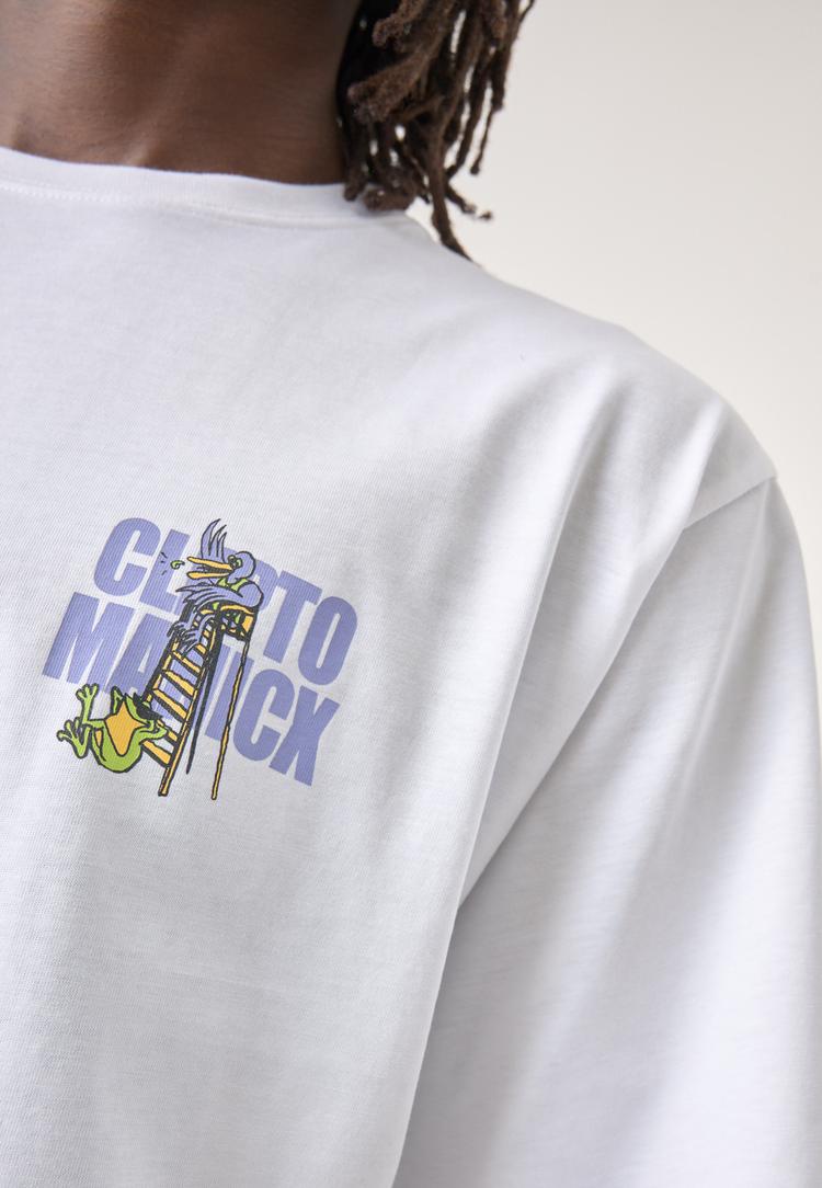 Cleptomanicx Cleptomanicx Printshirt Herren - White - 0 | SportScheck