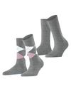 Burlington Everyday Mix SO 2-Pack Socken Damen - light grey (3401)