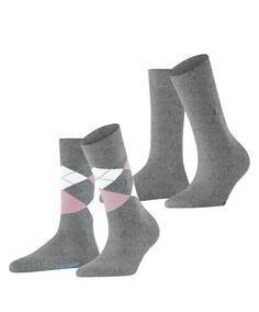Burlington Everyday Mix SO 2-Pack Freizeitsocken Damen light grey (3401)
