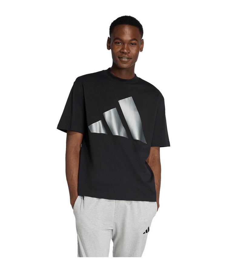 adidas adidas Holiday Big Logo T-Shirt Funktionsshirt Herren - schwarz - 2 | SportScheck