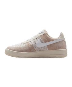 Rückansicht von Nike Air Force 1 Flyknit 2.0 Sneaker Beige Sneaker Herren beigeweissgruen