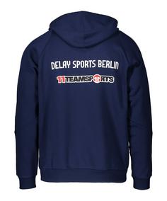 Rückansicht von adidas Delay Sports Hoody Sweatshirt blau