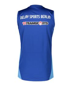 Rückansicht von adidas Delay Sports Tanktop T-Shirt blau