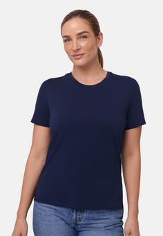 Rückansicht von DANISH ENDURANCE Premium Merino T-Shirt Damen dark navy