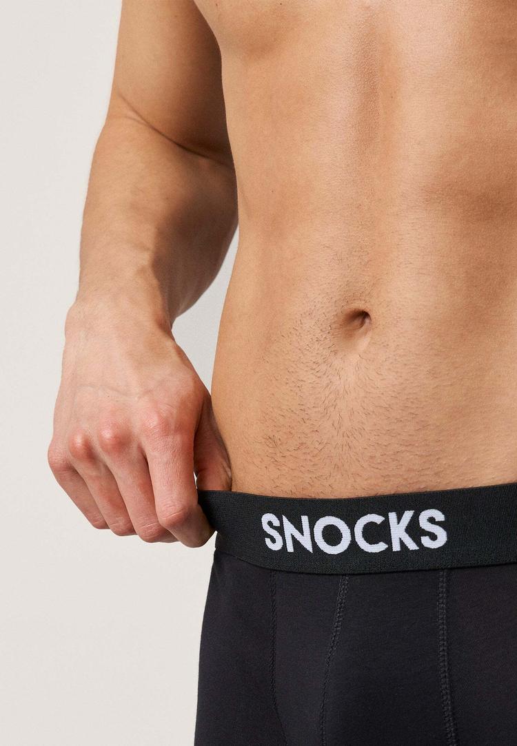 Snocks Snocks Boxershorts aus Bio-Baumwolle Unterhose Herren - Schwarz - 1 | SportScheck