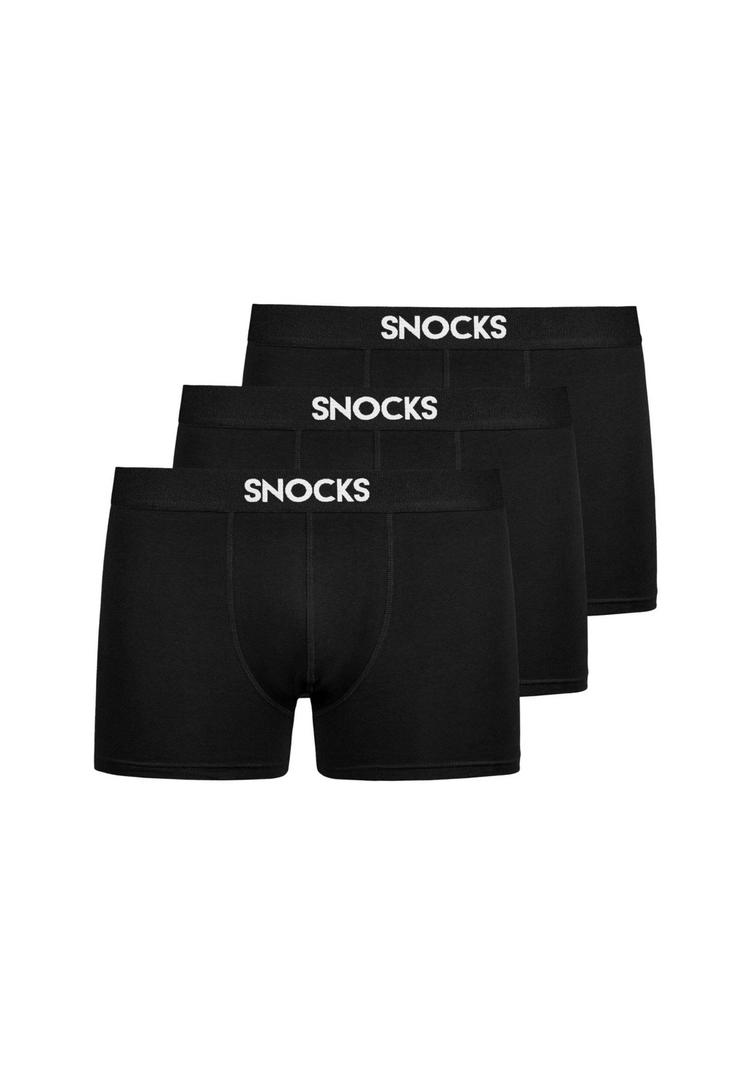 Snocks Snocks Premium Boxershorts mit Logo Unterhose Herren - Schwarz - 0 | SportScheck