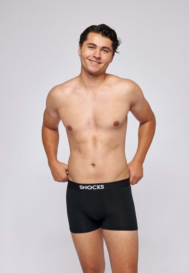 Snocks Snocks Premium Boxershorts mit Logo Unterhose Herren - Schwarz - 1 | SportScheck