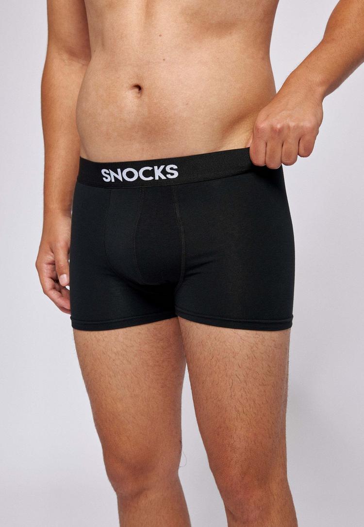 Snocks Snocks Premium Boxershorts mit Logo Unterhose Herren - Schwarz - 5 | SportScheck