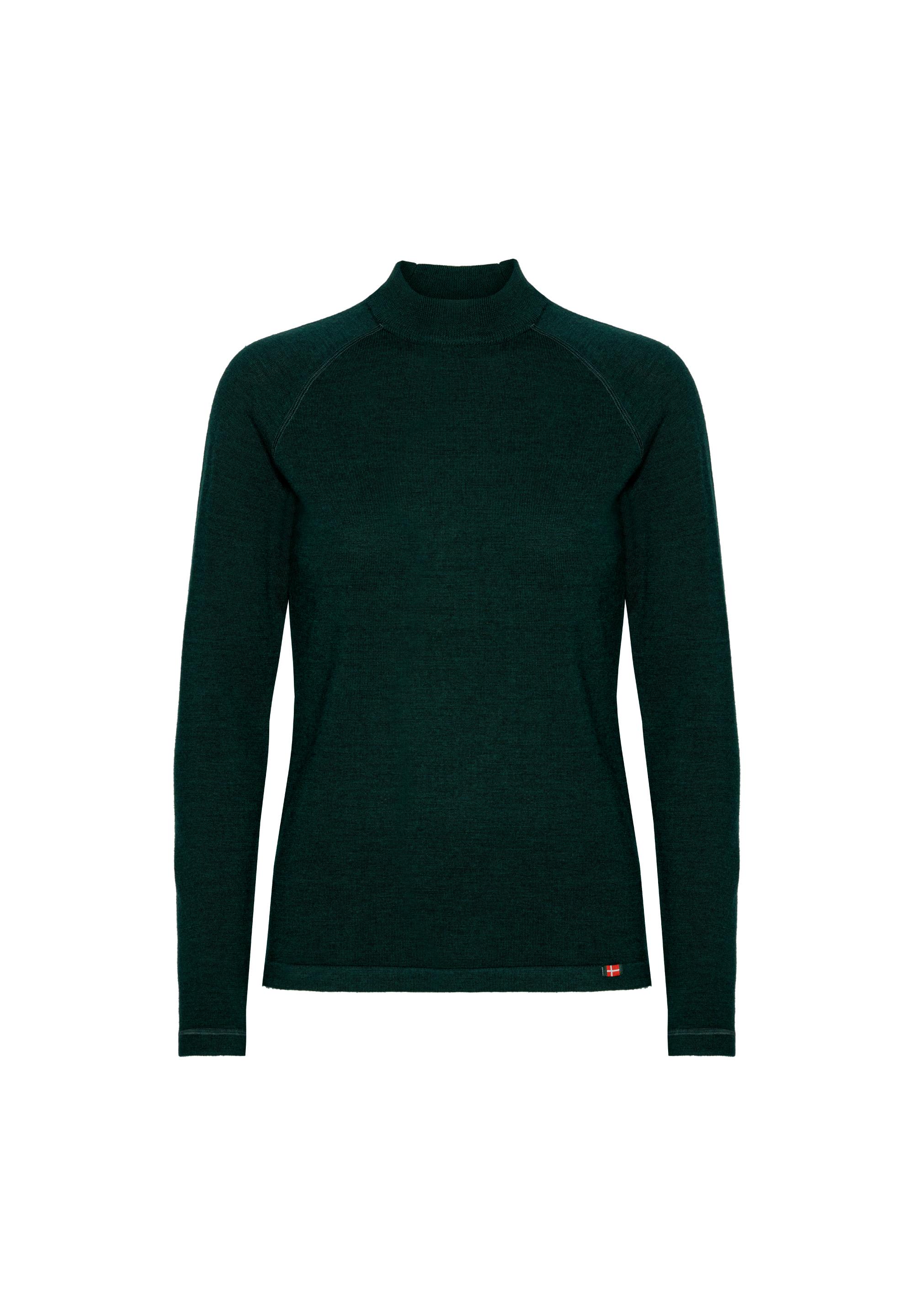 DANISH ENDURANCE Extreme Merino LS Langarmshirt Damen - dark green
