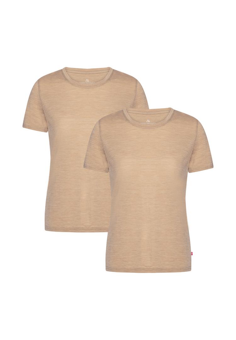 DANISH ENDURANCE DANISH ENDURANCE Premium Merino T-Shirt Damen - sand - 0 | SportScheck