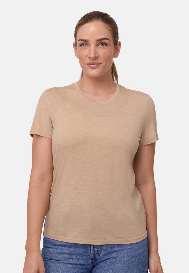 DANISH ENDURANCE DANISH ENDURANCE Premium Merino T-Shirt Damen - sand - 0 | SportScheck