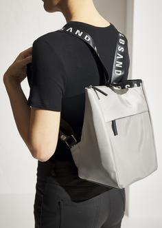 Rückansicht von ELBSAND Rucksack Strandtasche Damen sand